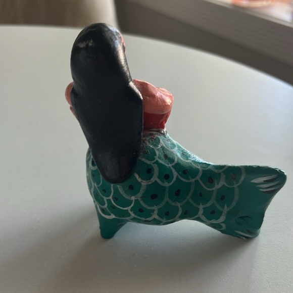 Tabletop Bongo Coastal Mermaid Figurine Wooden - Picture 2 of 2